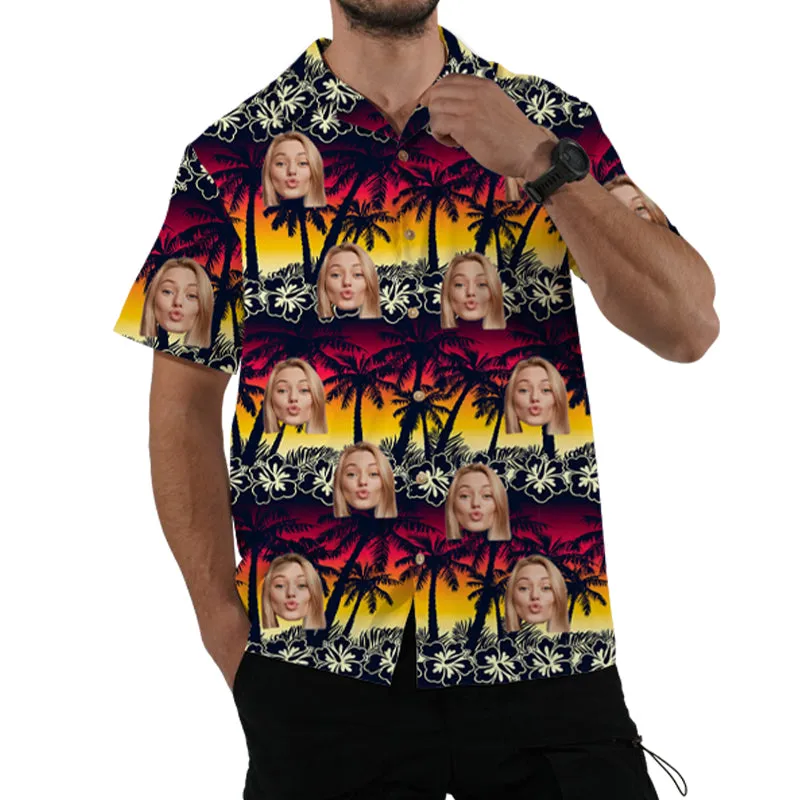 Multicolor Men's Printed Shirts Summer Hawaiian Shirts Customized Tops