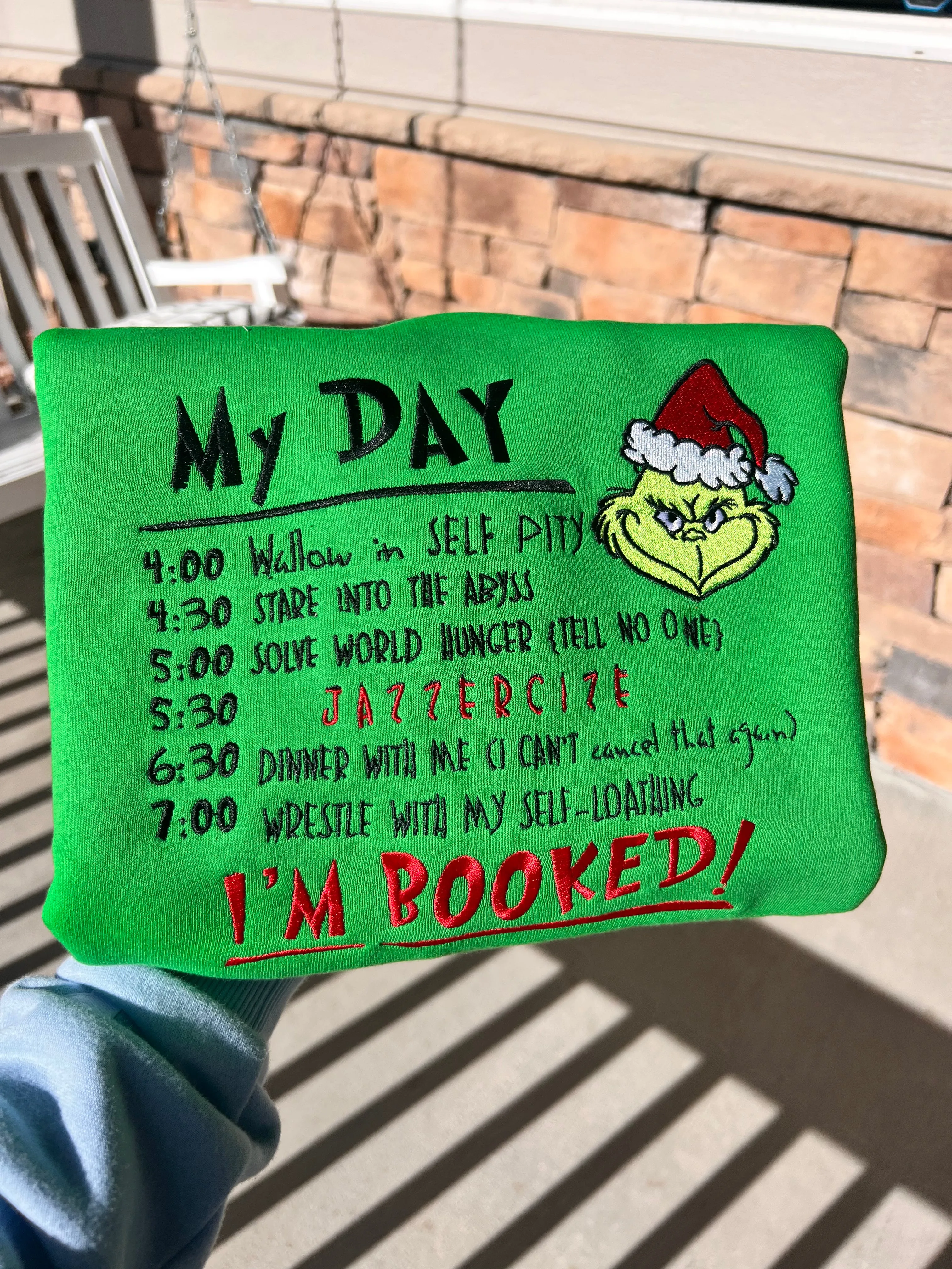 My Day UNISEX Embroidered Sweatshirts, Gifts for her