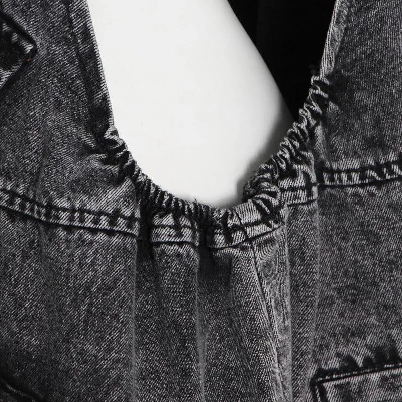 My Prerogative Black Denim Overalls
