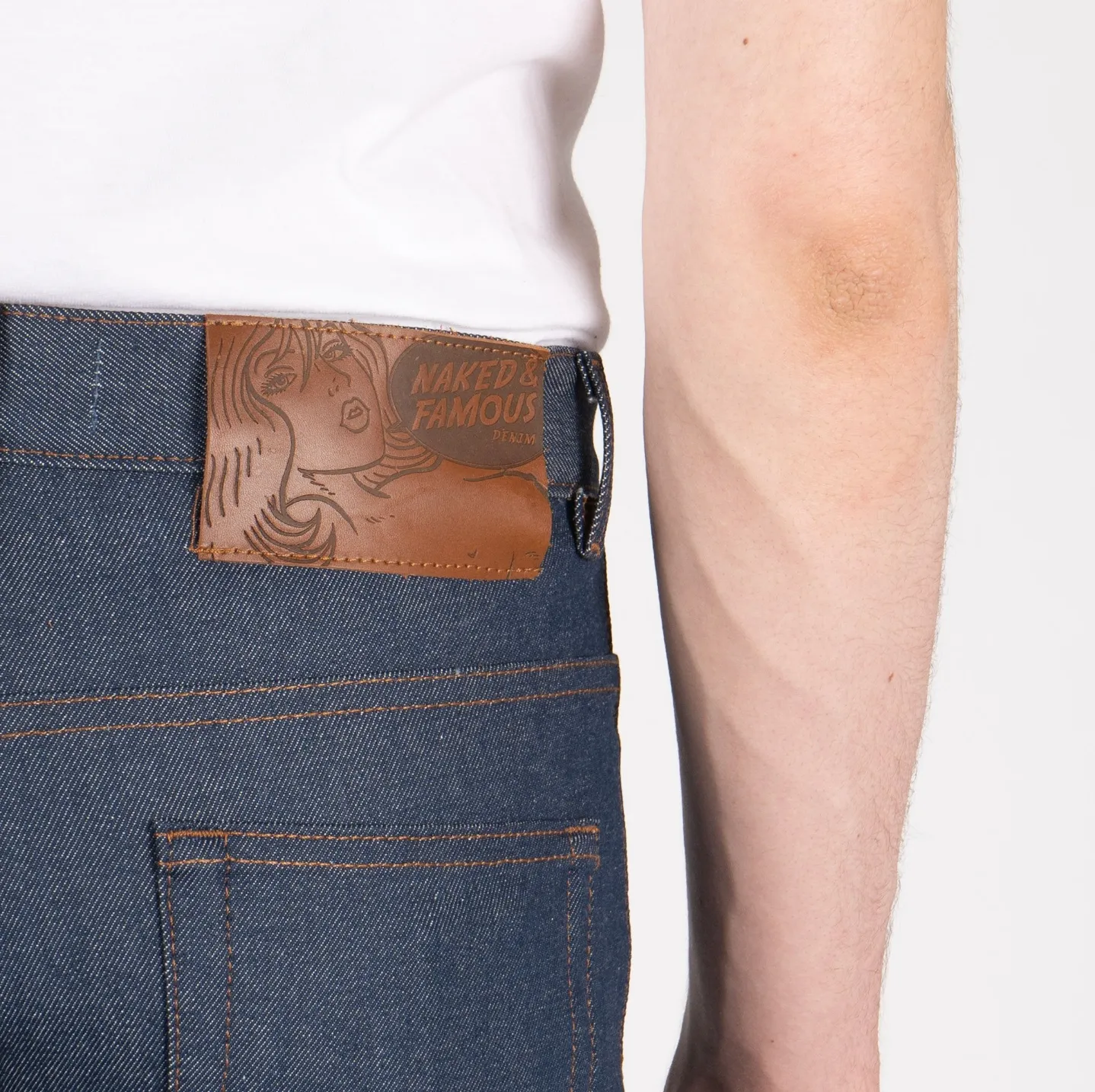 Naked & Famous Groovy Guy - Natural Indigo Selvedge