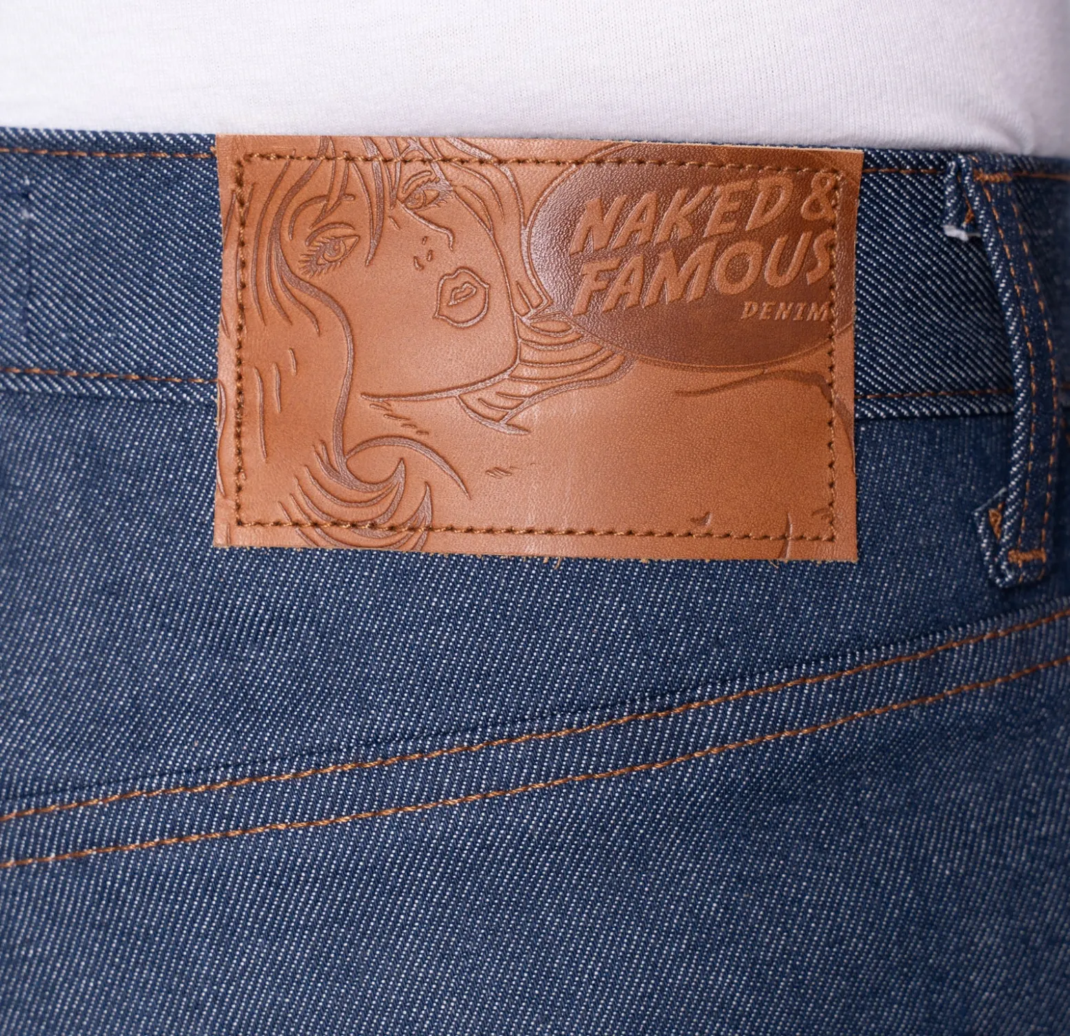 Naked & Famous Natural Indigo Selvedge - Strong Guy