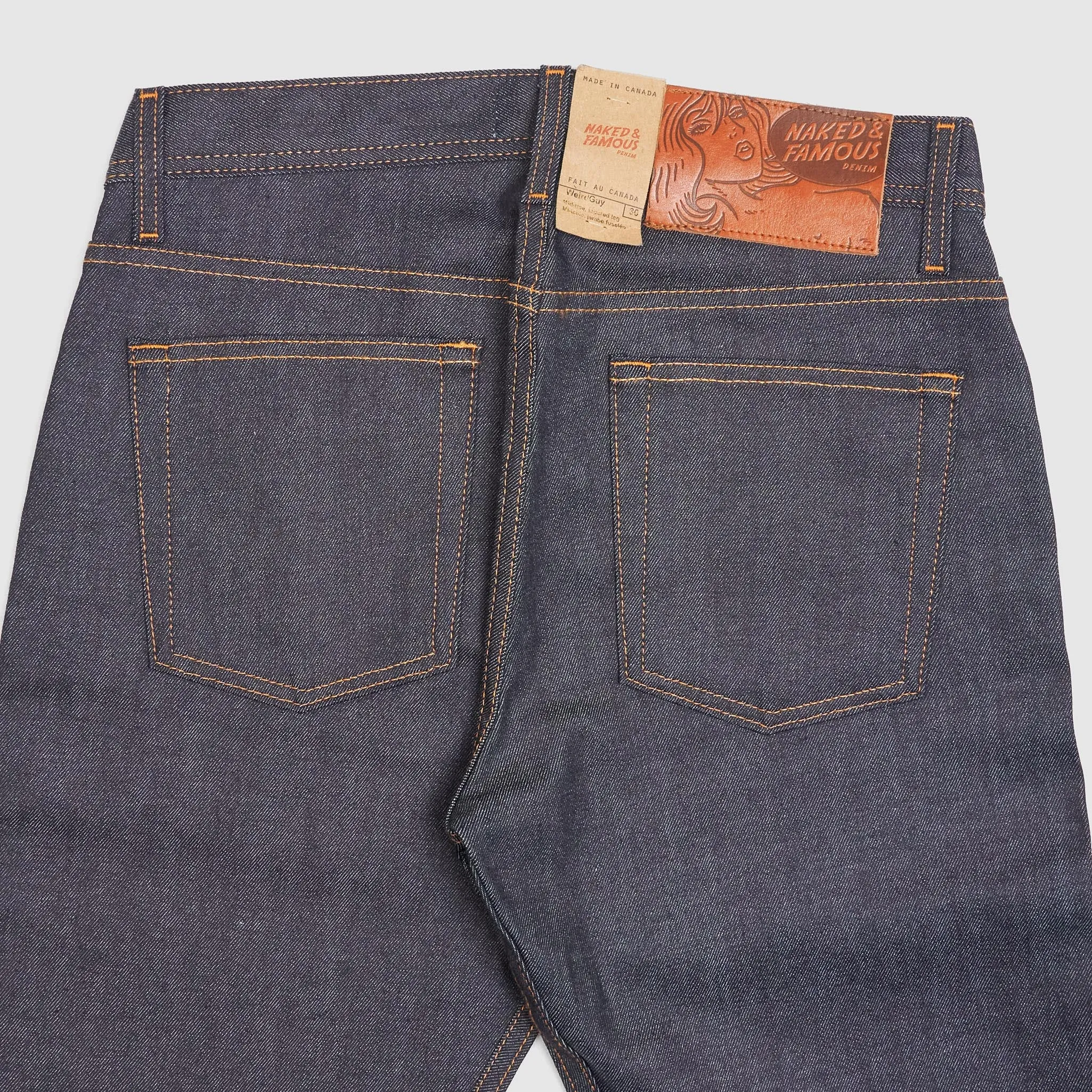 Naked & Famous Stretch Selvage Denim Weird Guy