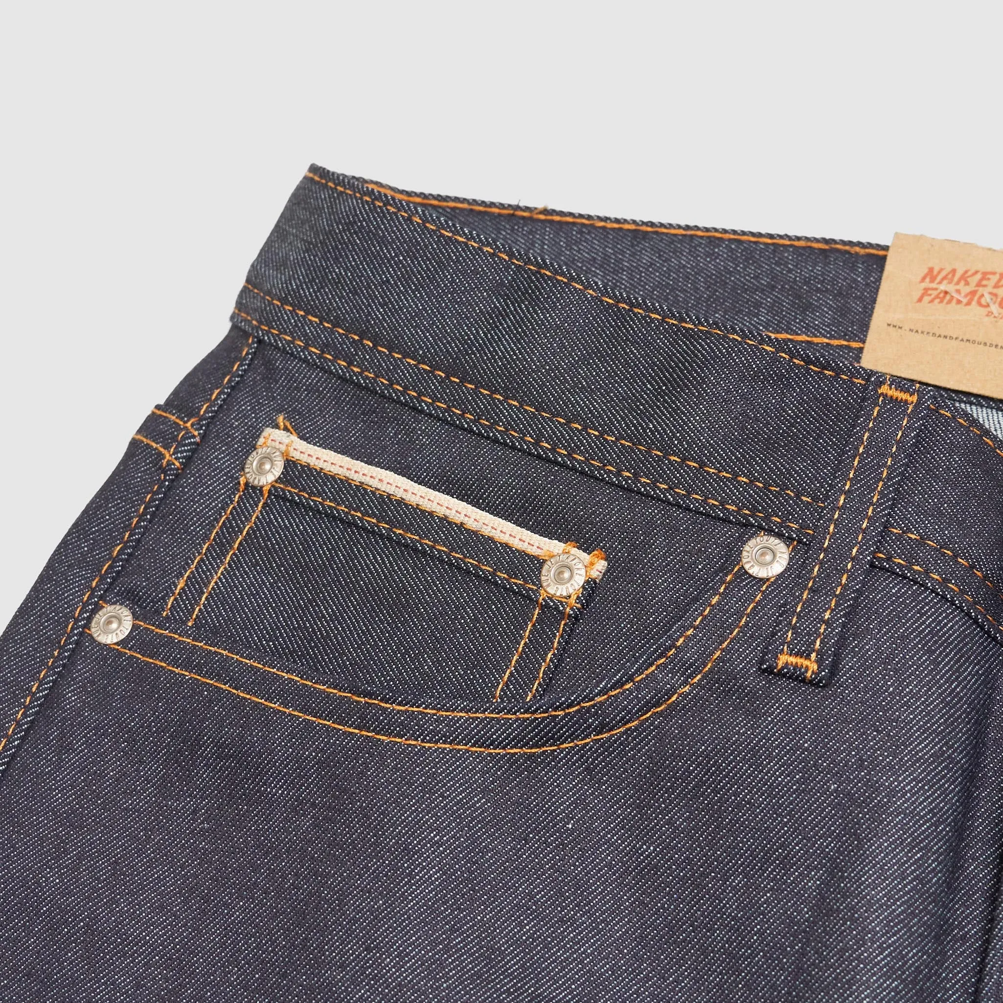 Naked & Famous Stretch Selvage Denim Weird Guy