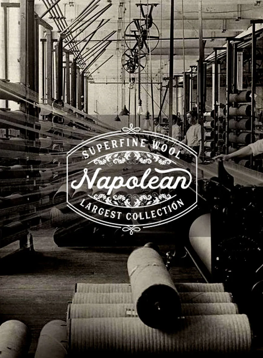 Napolean Genova Stripe Blue Wool Jacket