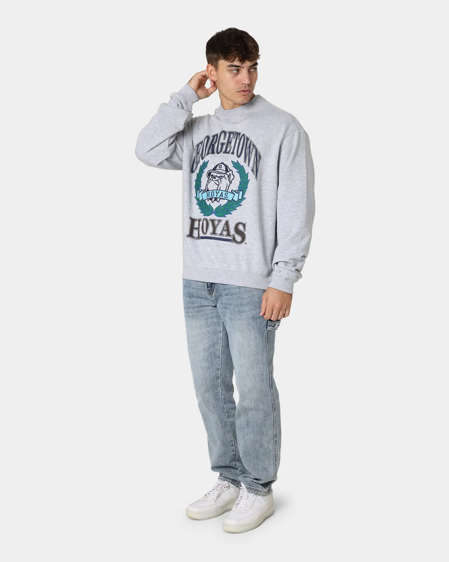National Collegiate Athletic Association Georgetown Hoyas Vintage Mascot Crewneck Vintage Marle