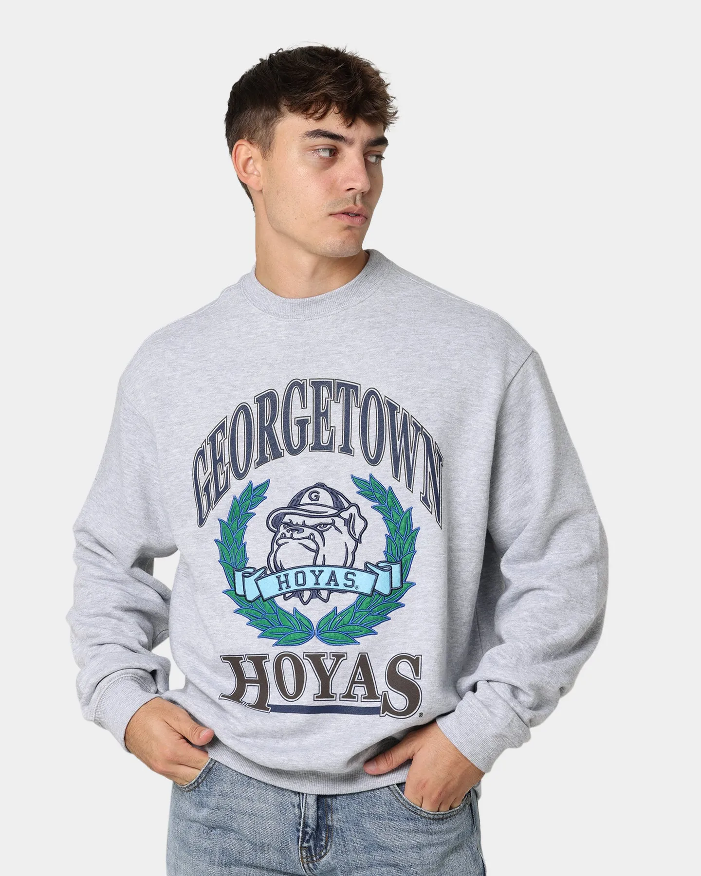 National Collegiate Athletic Association Georgetown Hoyas Vintage Mascot Crewneck Vintage Marle