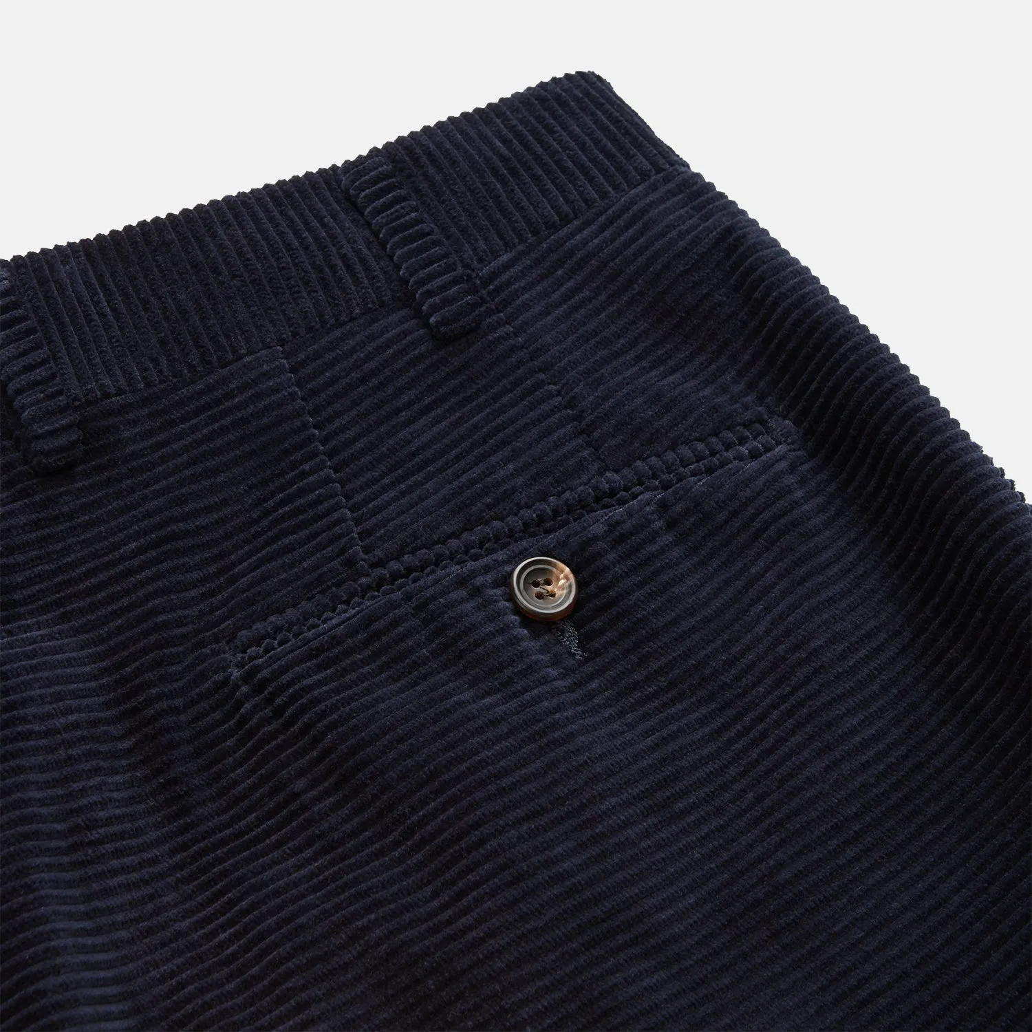 Navy Horizontal Cord Nolan Trousers