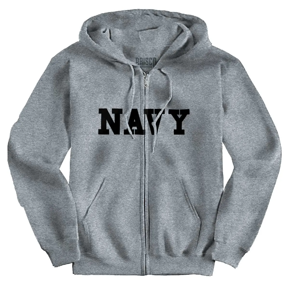 Navy Logo Zipper Hoodie