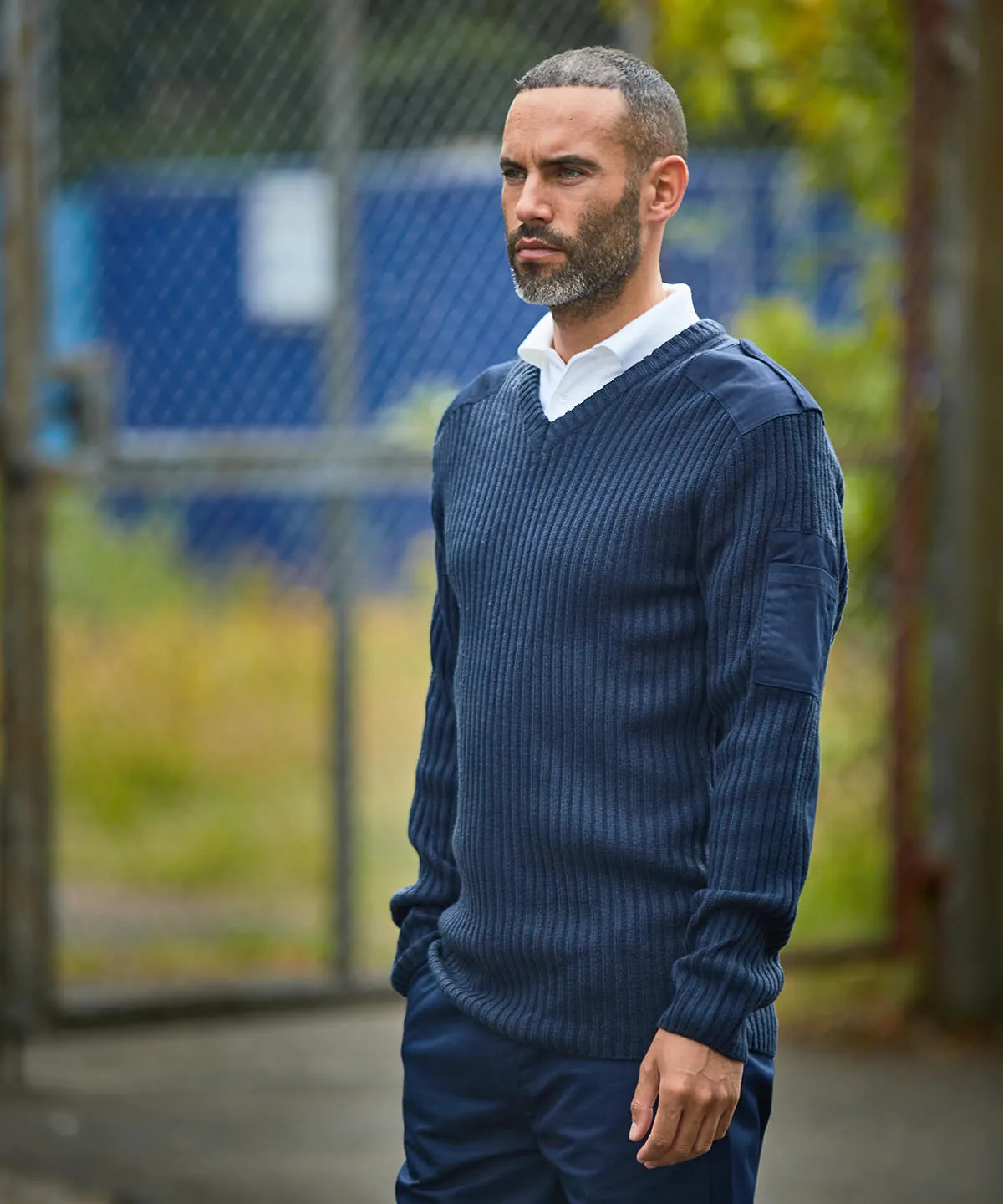 Navy - Pro security sweater