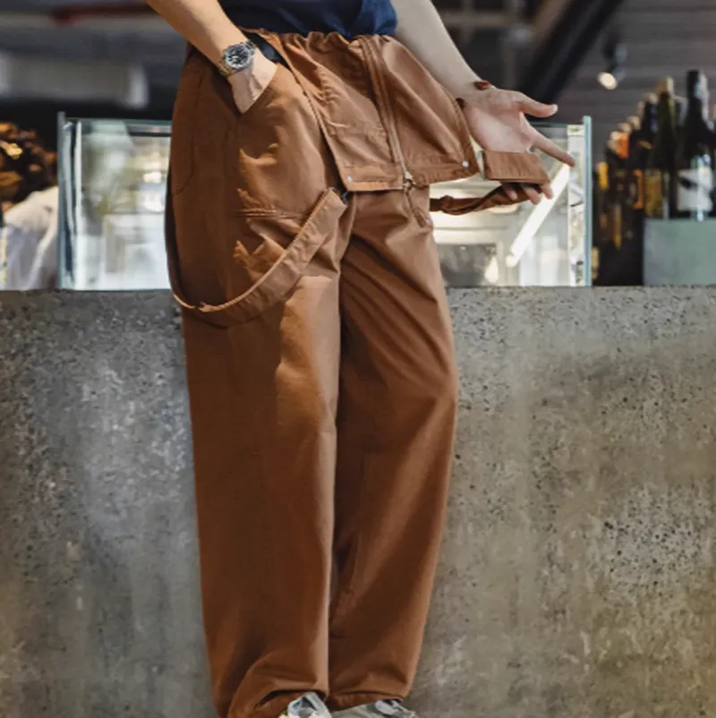 Navy Work Retro Overalls V0449