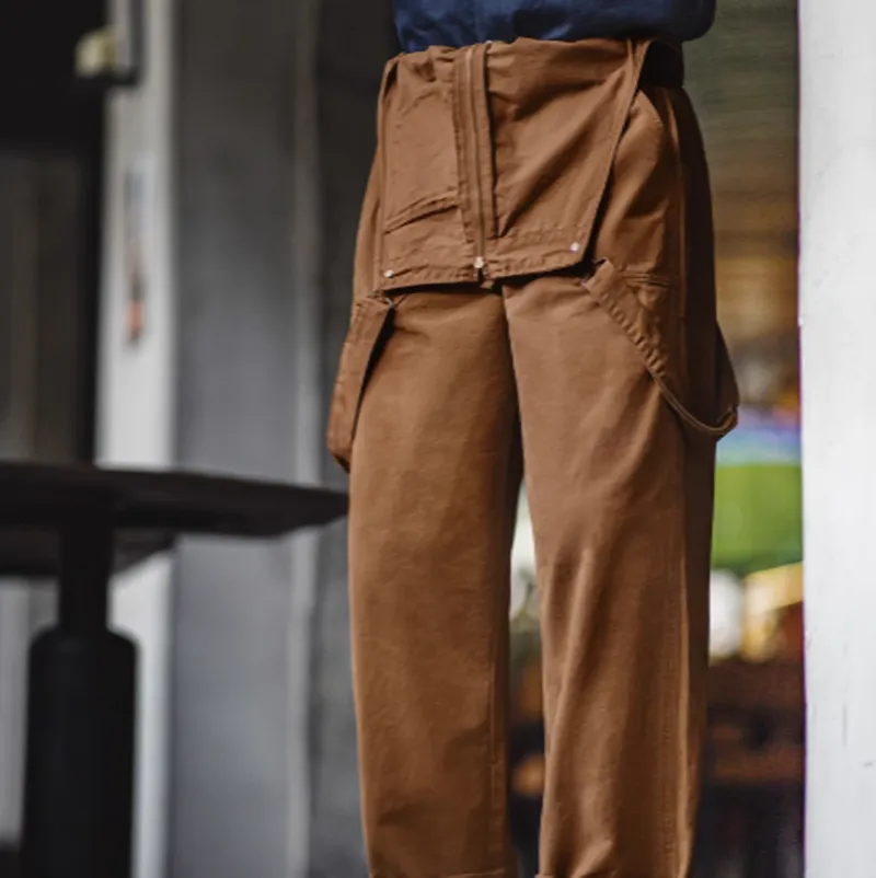 Navy Work Retro Overalls V0449