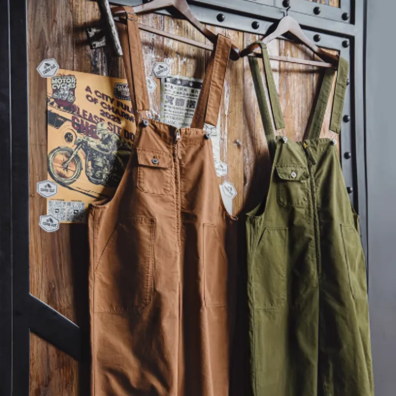 Navy Work Retro Overalls V0449