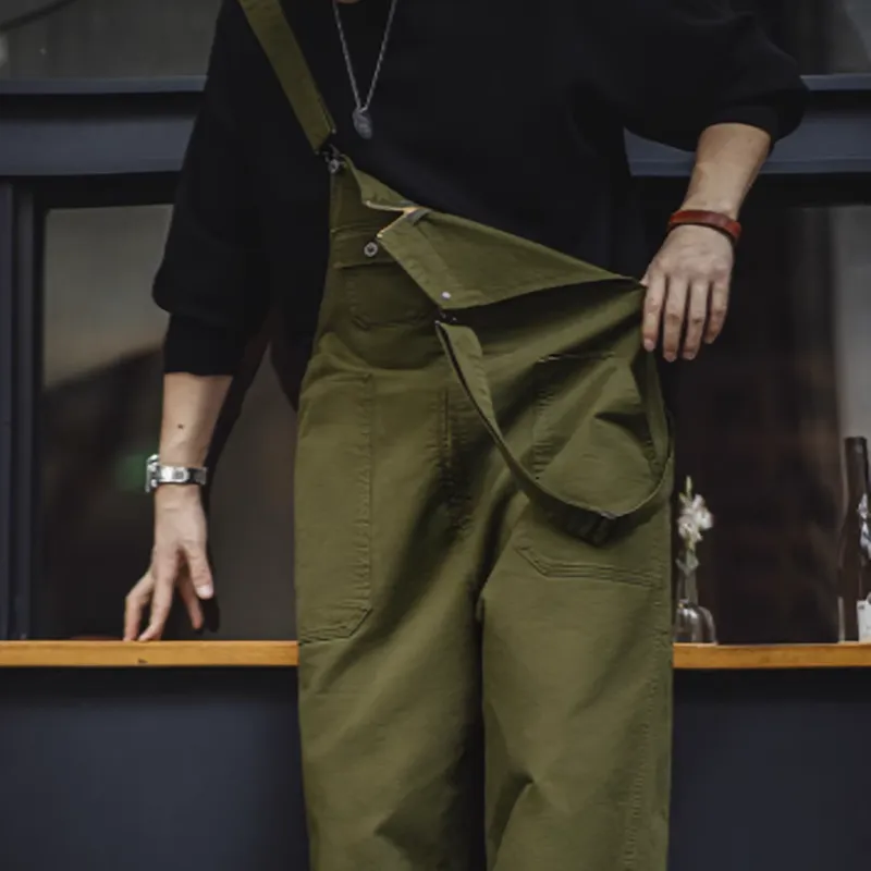 Navy Work Retro Overalls V0449