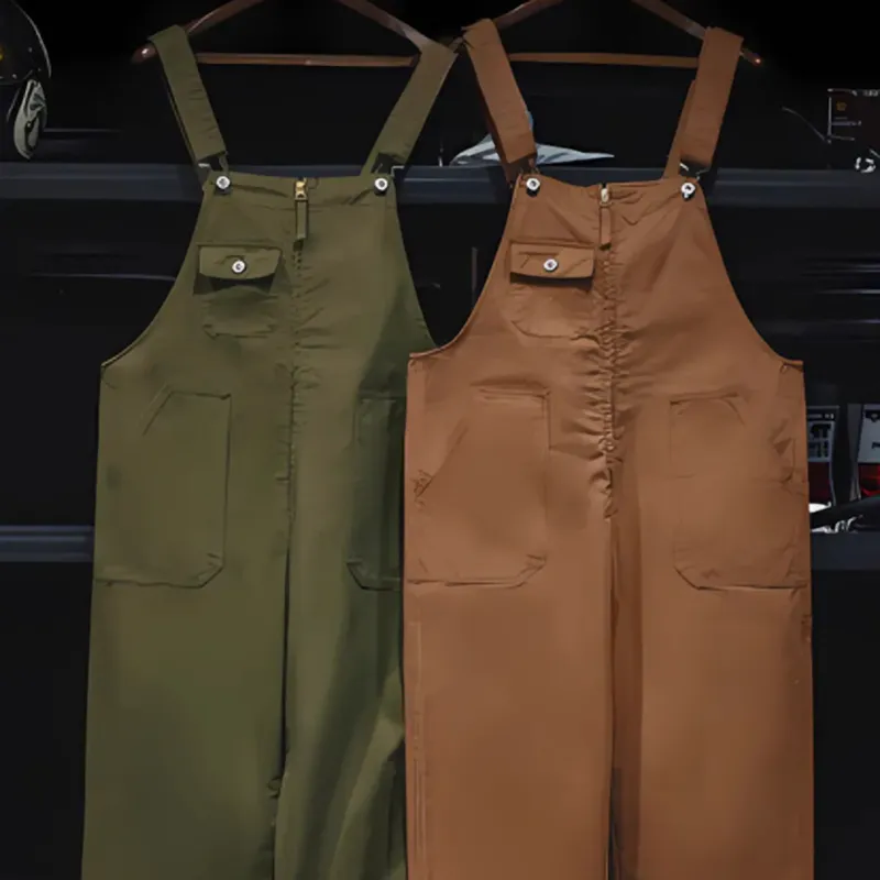 Navy Work Retro Overalls V0449