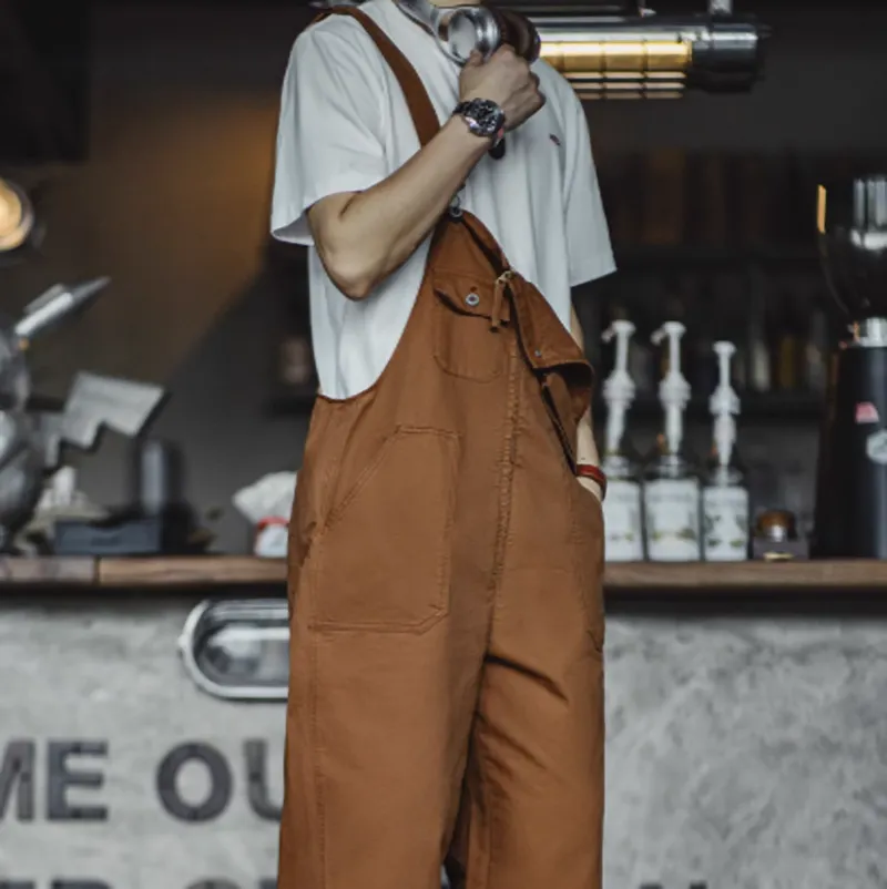 Navy Work Retro Overalls V0449
