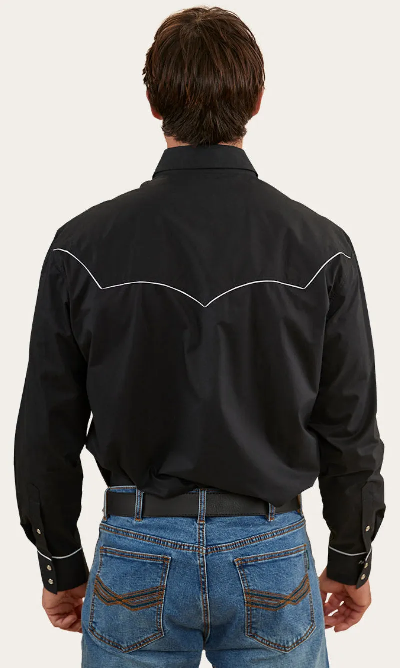 Neilson Mens Western Dress Shirt Black