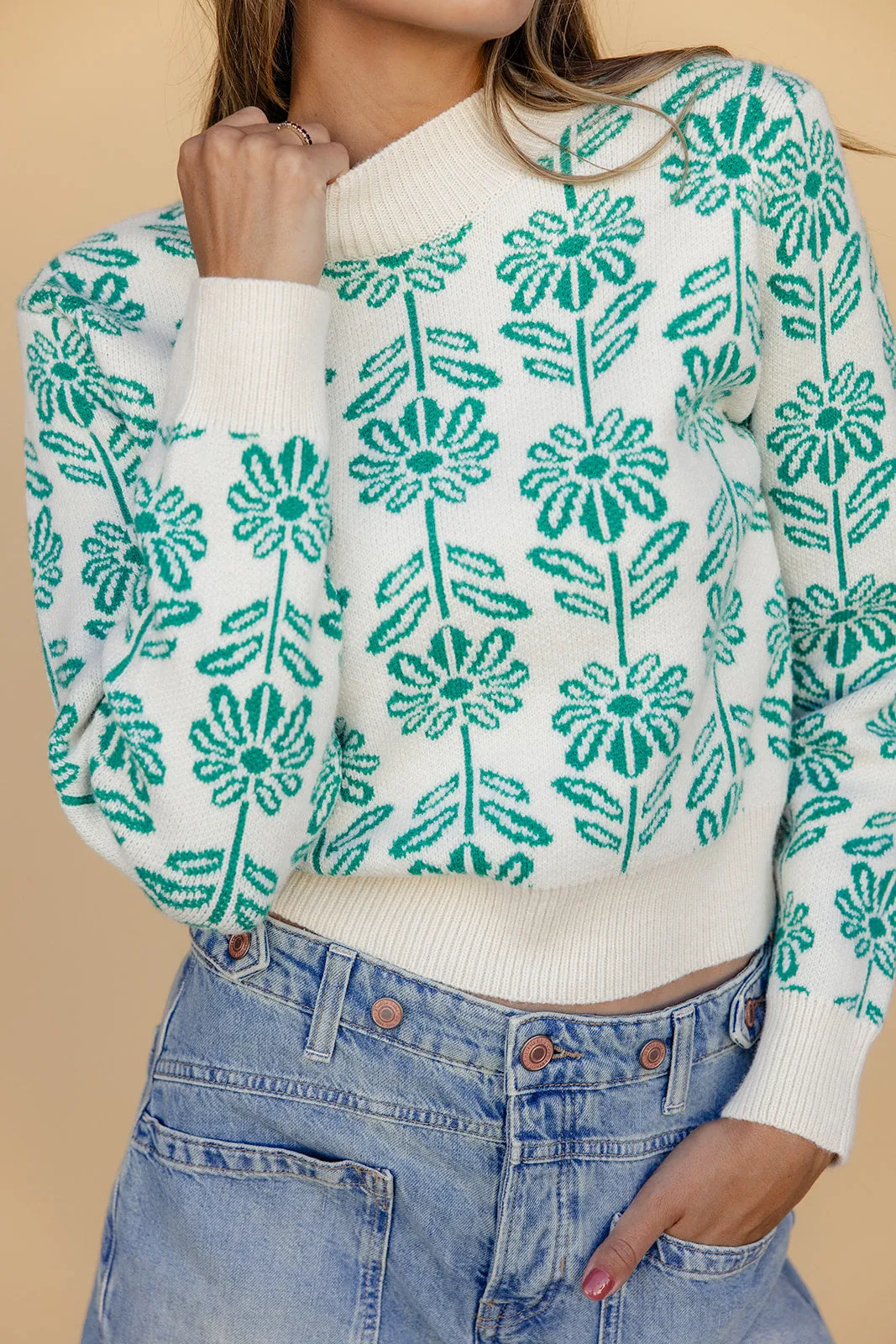 Never Forget You Floral Sweater