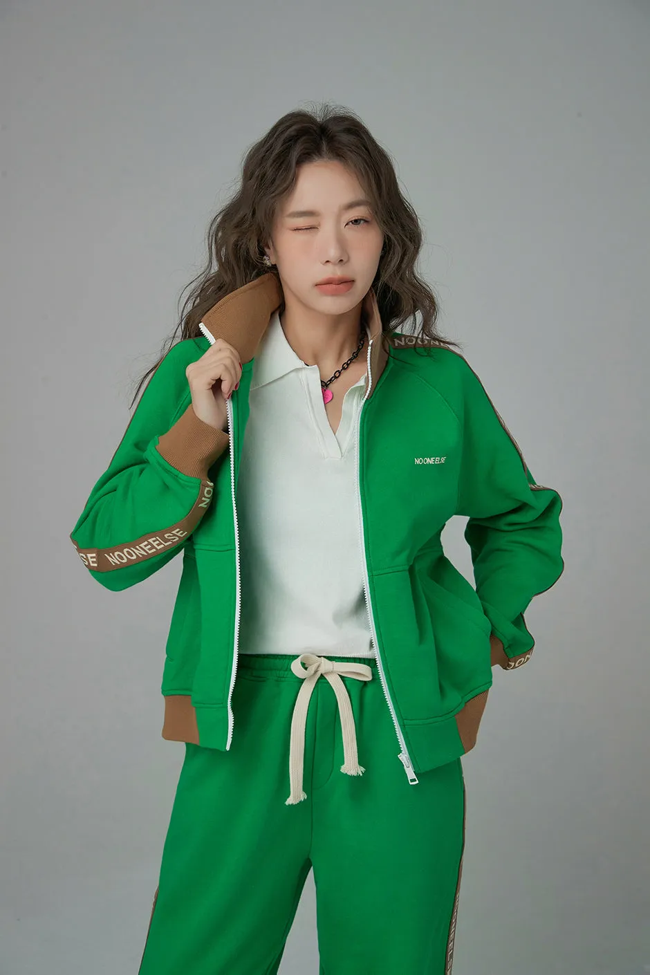 Never Too Much Track Zip-Up