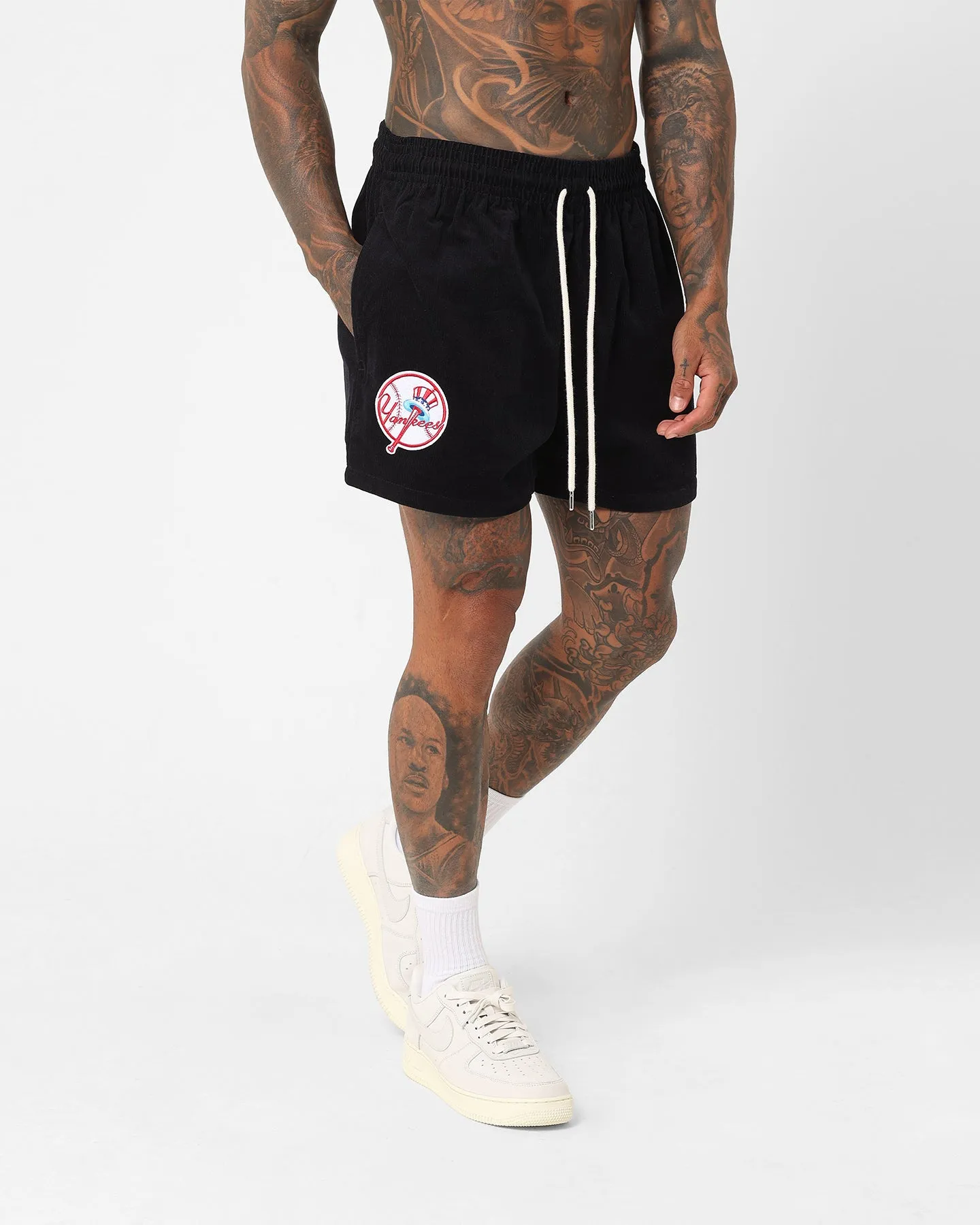 New Era New York Yankees Corduroy Woven Shorts Navy