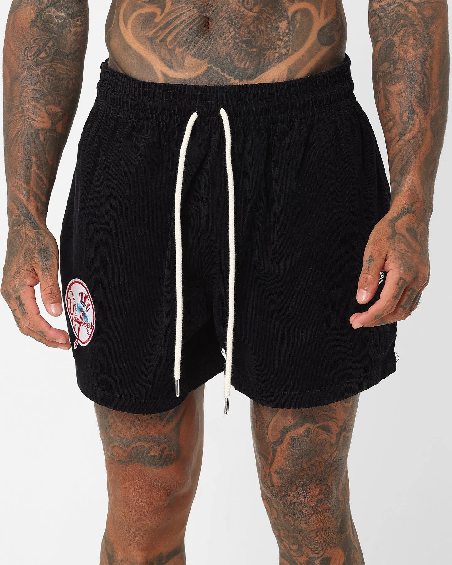 New Era New York Yankees Corduroy Woven Shorts Navy