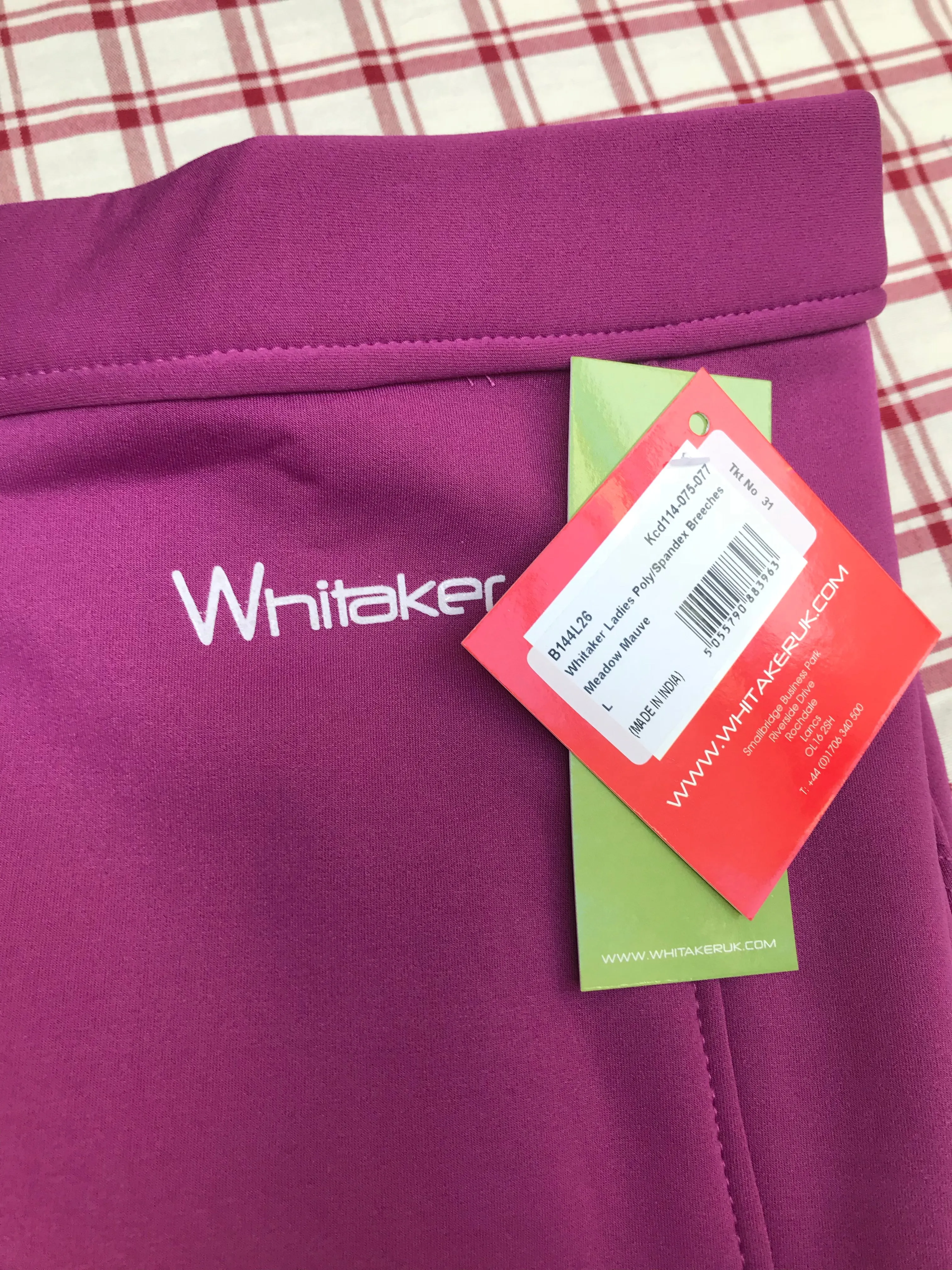 New John whittaker purple thermal fleece lined jodhpurs in size 14/16 FREE POSTAGE*