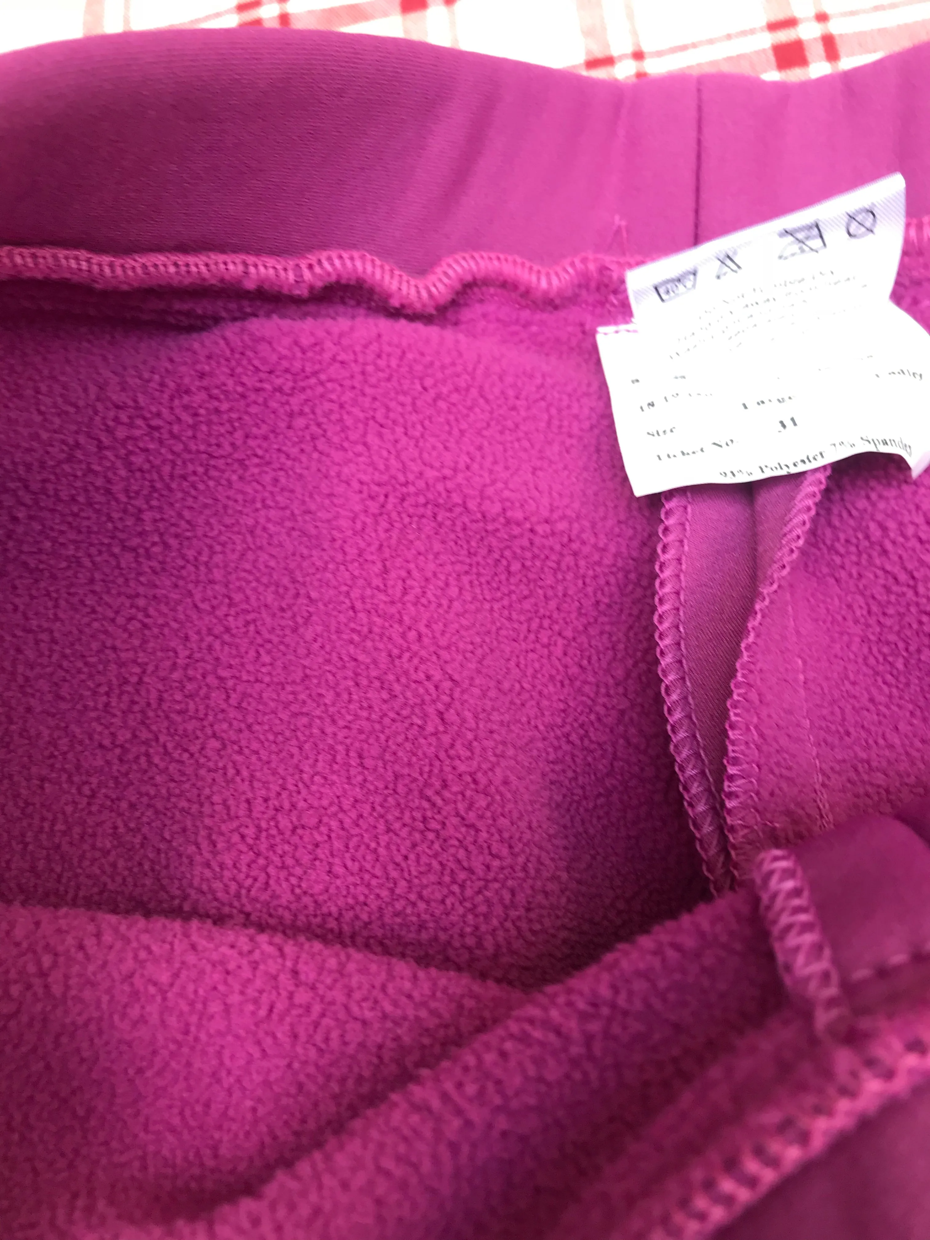 New John whittaker purple thermal fleece lined jodhpurs in size 14/16 FREE POSTAGE*