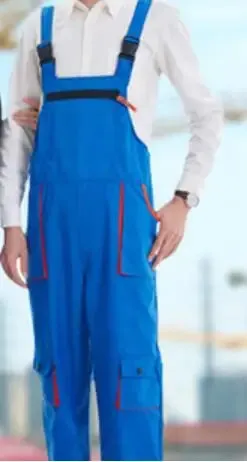 New Men's Long-Sleeves Overalls Dungarees Zipper Pocket Jumpsuit Rompers