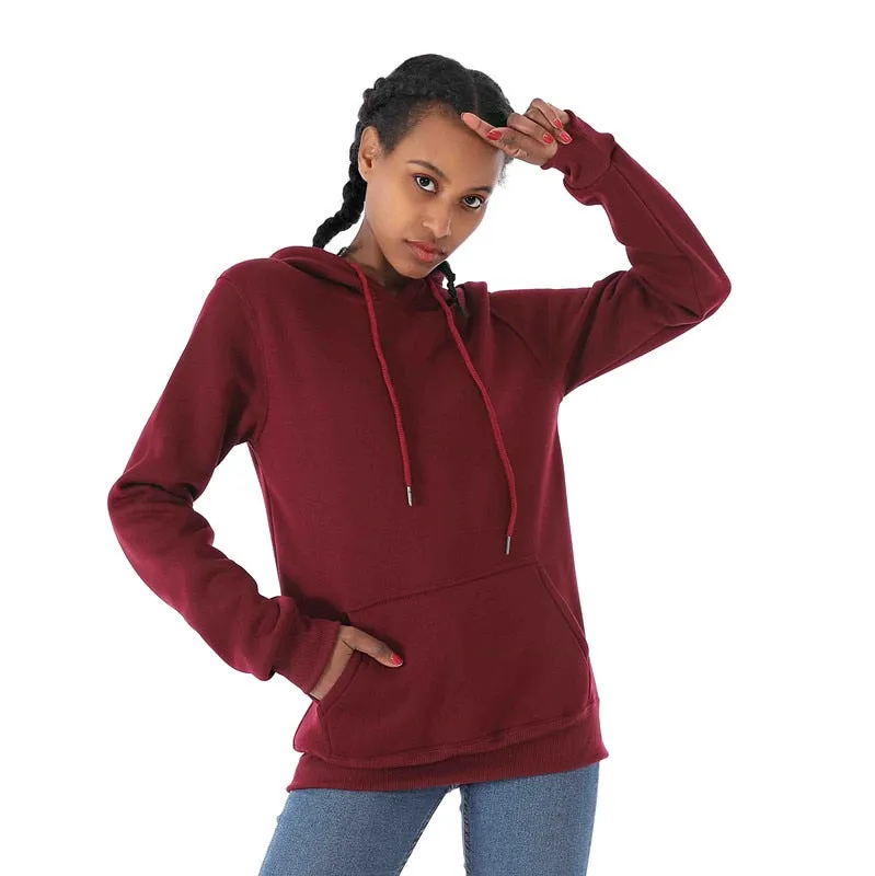 New Winter Letter Printed Zip Up Hoodie