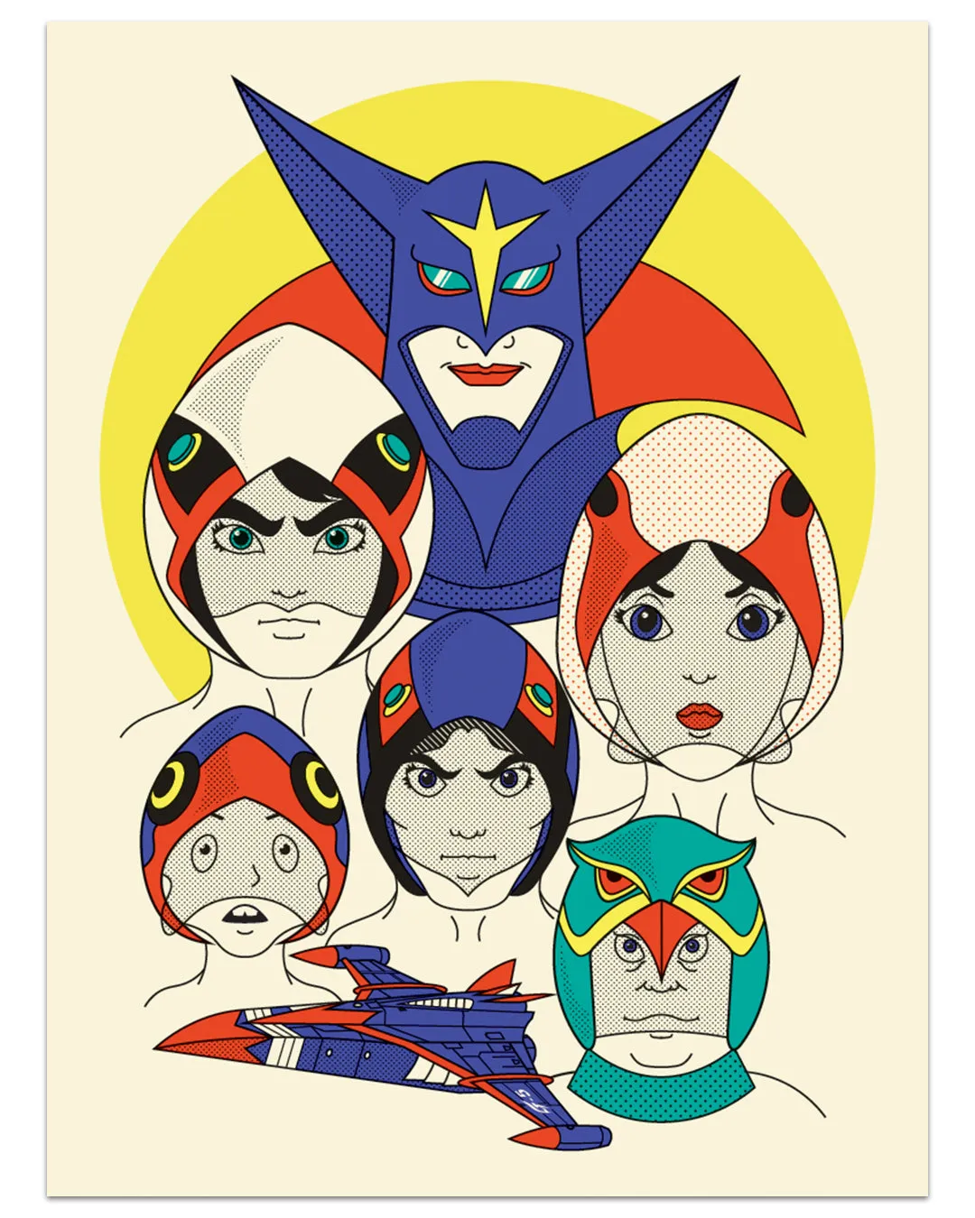 Nicole Anguish - "Battle of the Planets" print