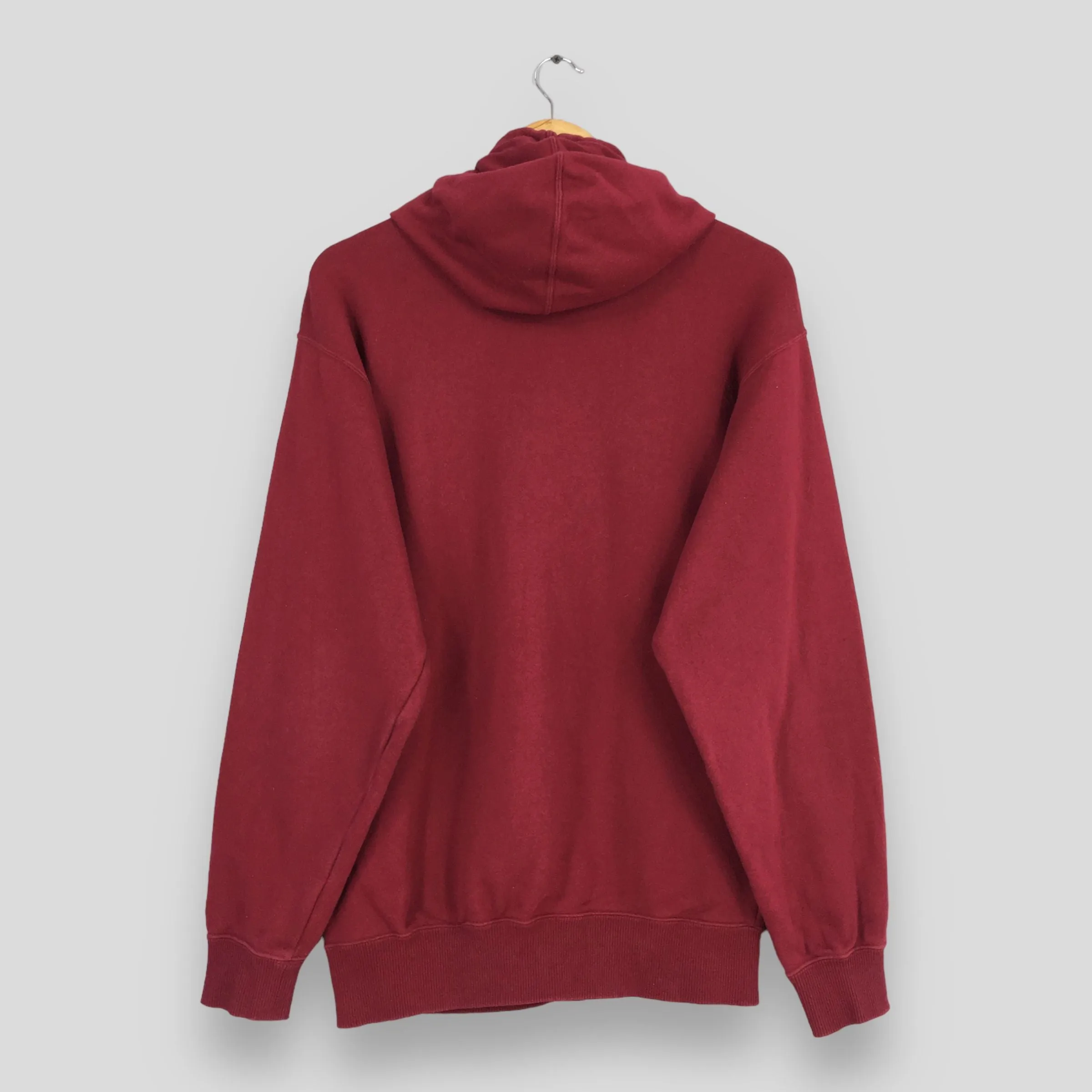 Nike Swoosh Maroon Pullover Hoodie Medium