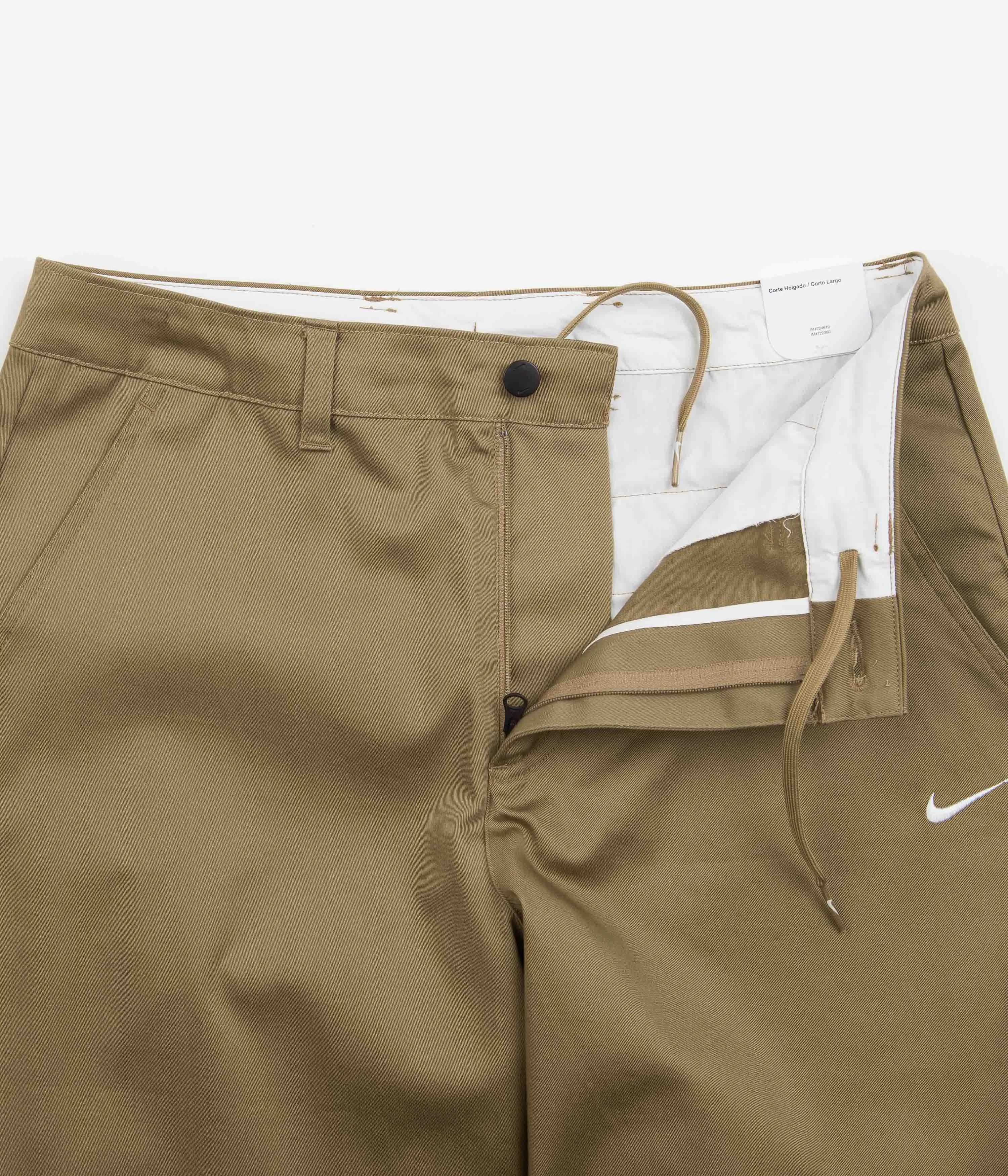 Nike Unlined Chino Pants - Dark Driftwood / White