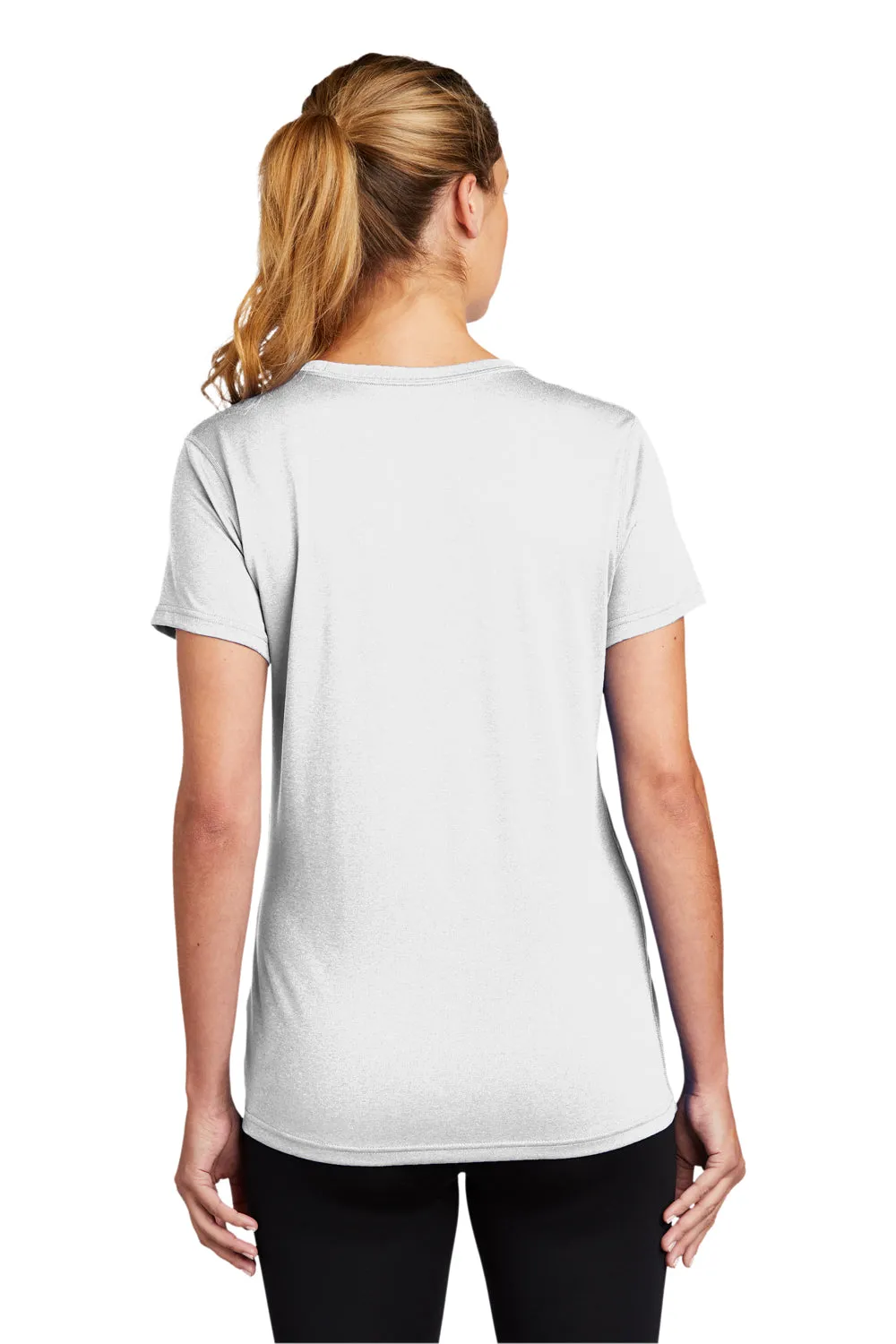 Nike Womens Legend Dri-Fit Moisture Wicking Short Sleeve Crewneck T-Shirt - White - Closeout