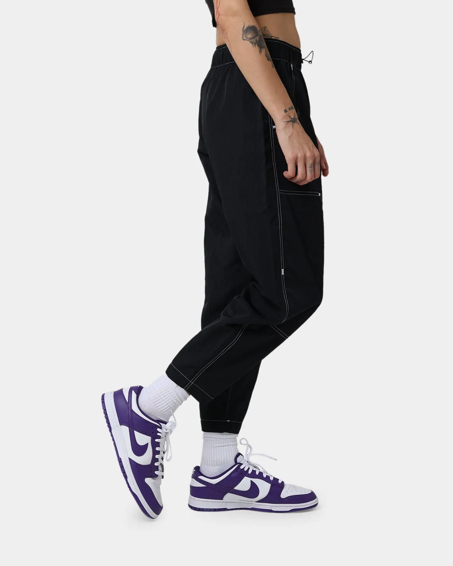 Nike Women's Sportswear Woven High-Rise Pants Black/Black/White