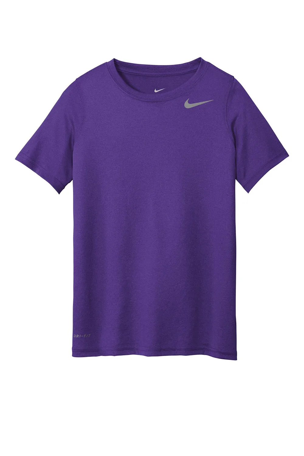 Nike Youth Legend Dri-Fit Moisture Wicking Short Sleeve Crewneck T-Shirt - Court Purple