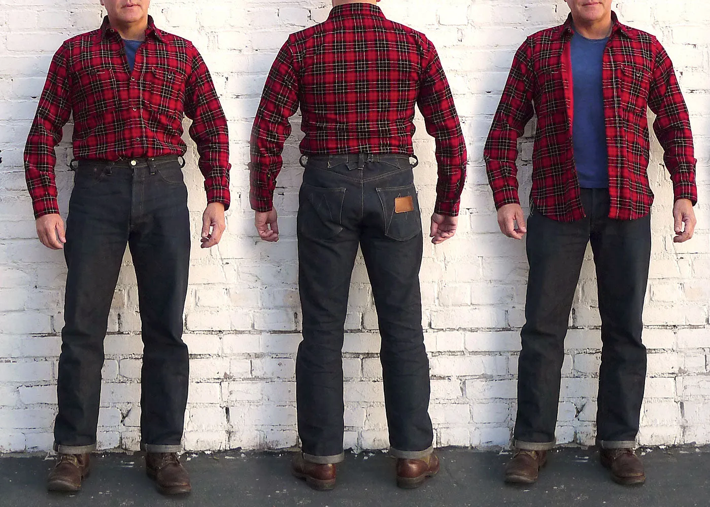 Nixon Shirt - Red Printed Plaid Corduroy