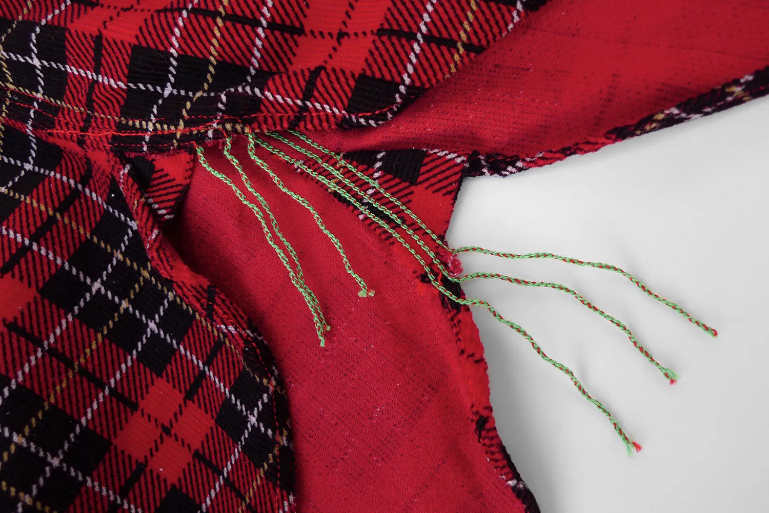 Nixon Shirt - Red Printed Plaid Corduroy