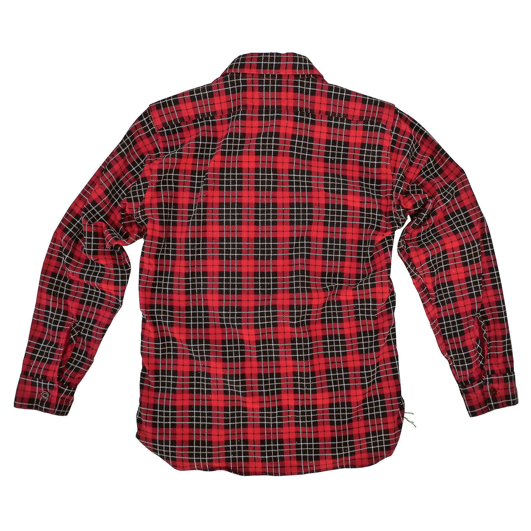 Nixon Shirt - Red Printed Plaid Corduroy