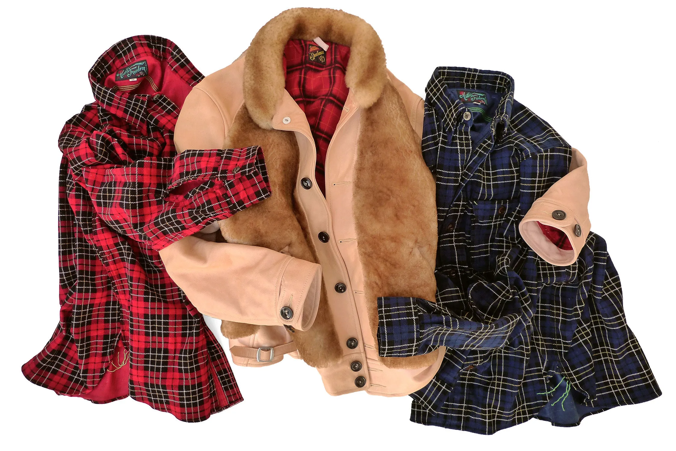 Nixon Shirt - Red Printed Plaid Corduroy