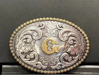 Nocona Western Initial Belt Buckles