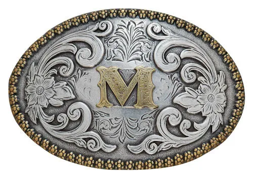 Nocona Western Initial Belt Buckles