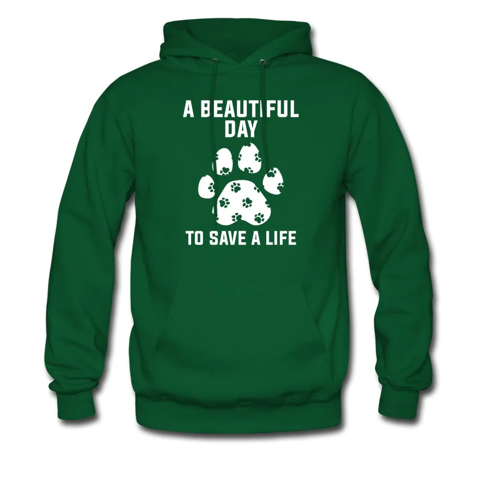 NOMV A beautiful day to save a life unisex Hoodie