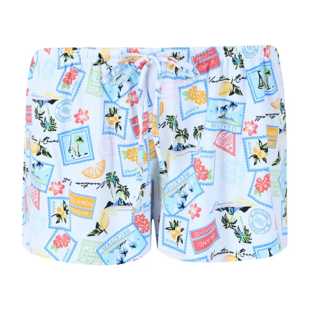Notch Short Set White