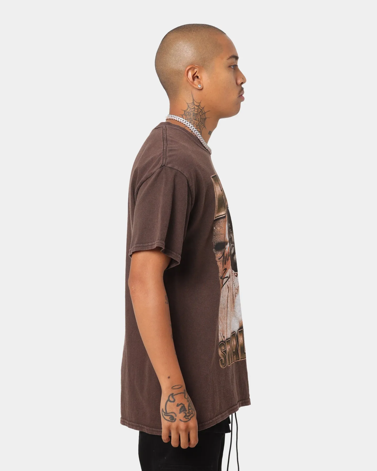 Notorious B.I.G Sepia Baby T-Shirt Washed Brown