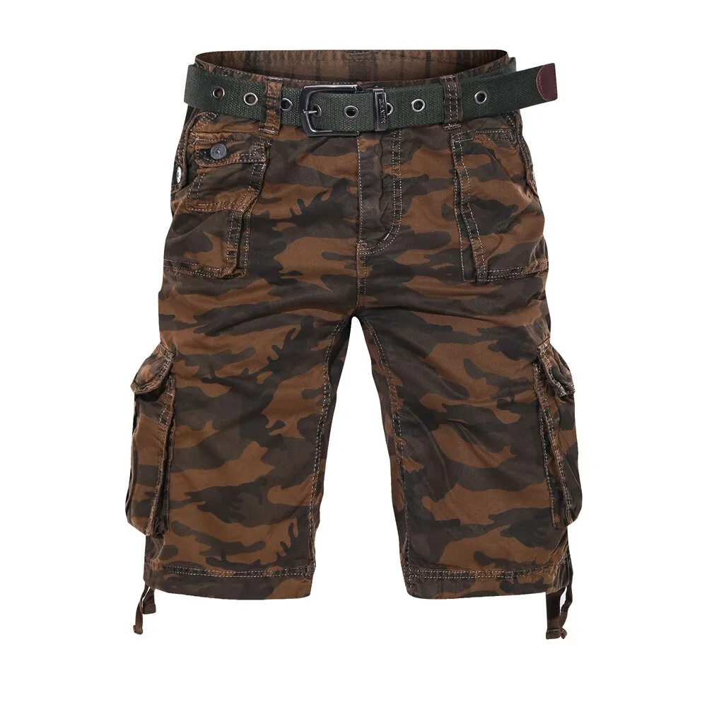 Nsqured Men's Camouflage Cargo Shorts