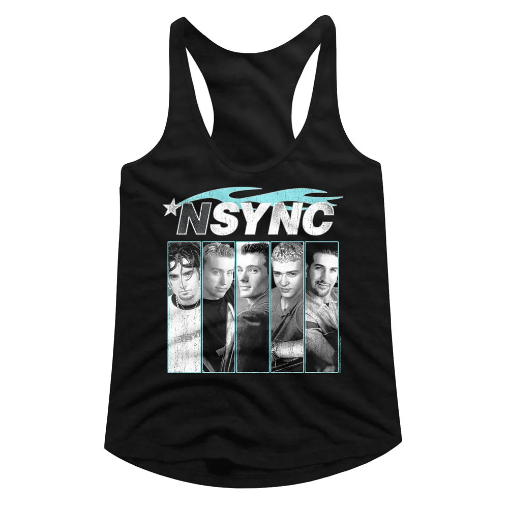 NSYNC Blue Flame Women's Racerback