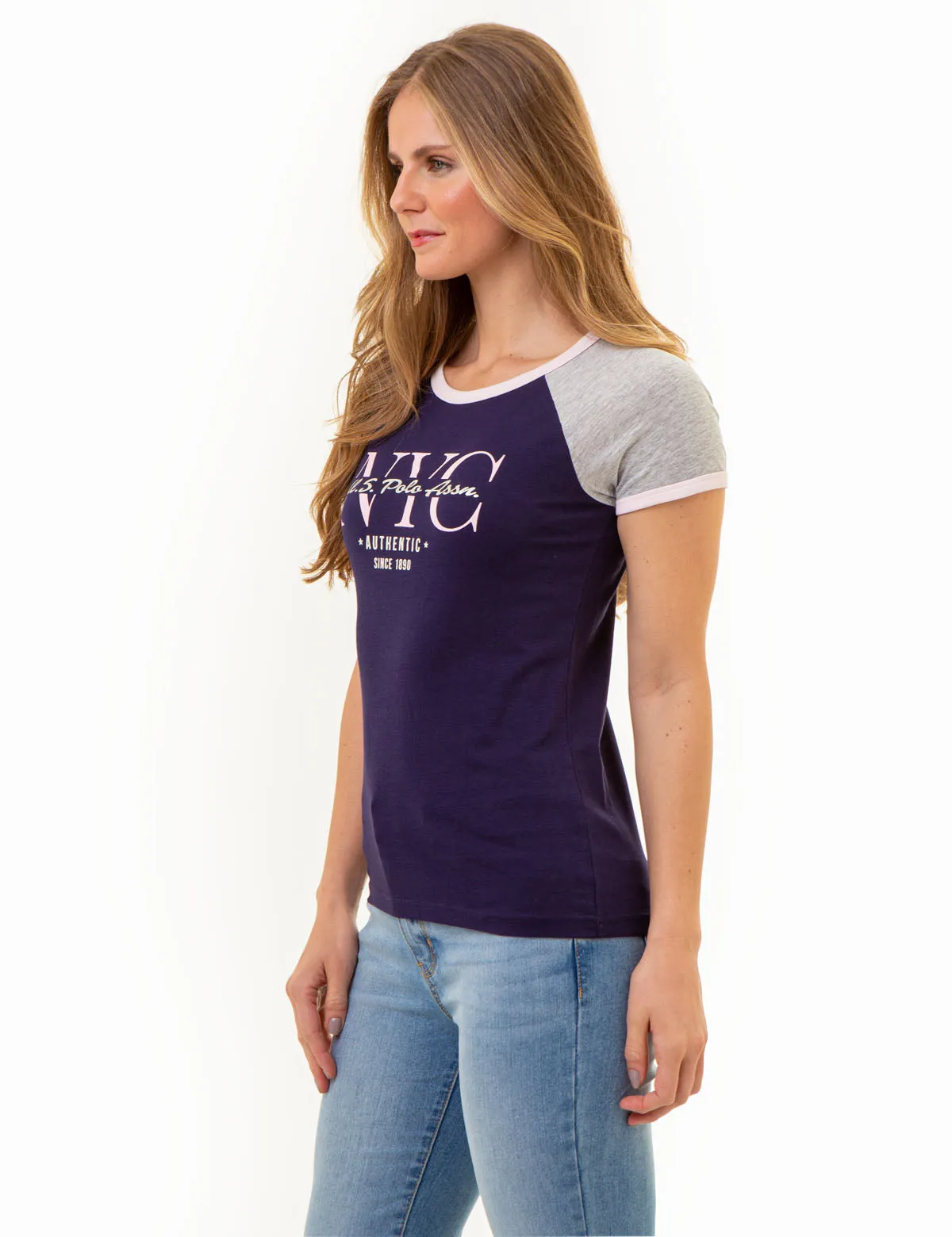 NYC RAGLAN RINGER T-SHIRT