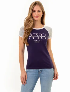 NYC RAGLAN RINGER T-SHIRT