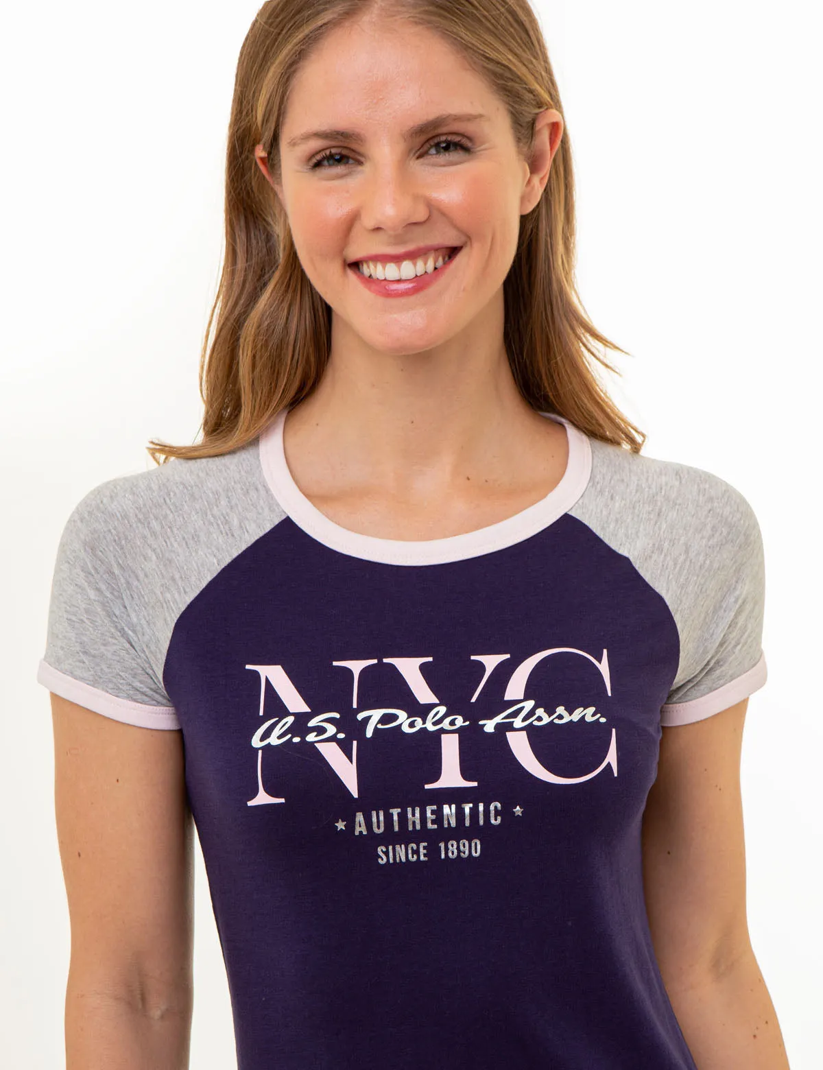 NYC RAGLAN RINGER T-SHIRT
