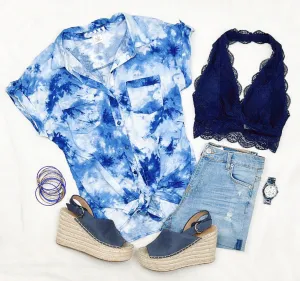 Ocean Vibes Top - Blue