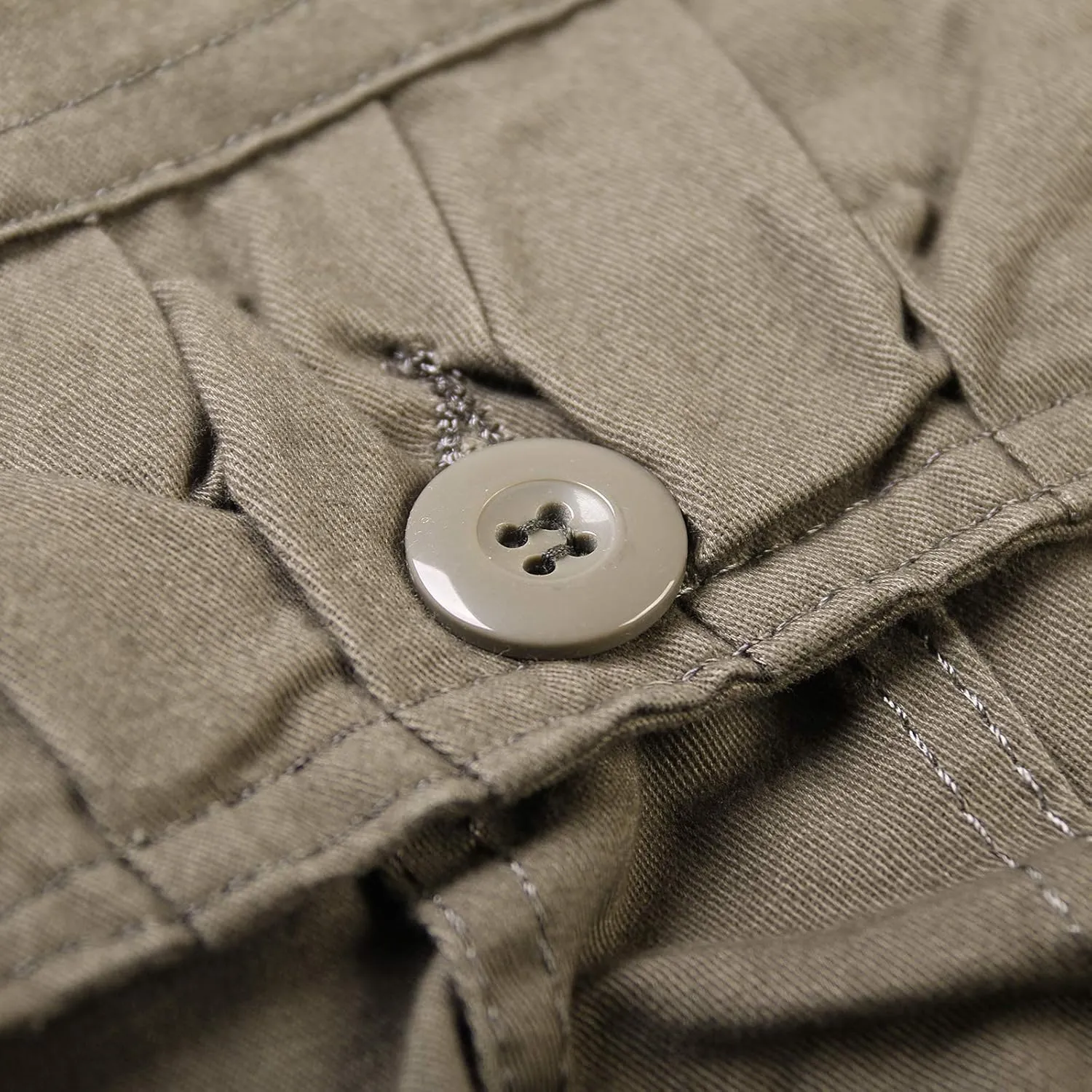 OCHENTA Cargo Shorts for Men with Zipper Pockets, Summer Mens Shorts Casual Military Outdoor Work (No Belt)